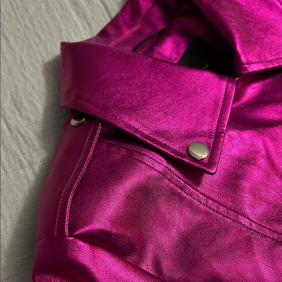 7 For All Mankind Metallic Pink Jacket - Picture 16 of 16